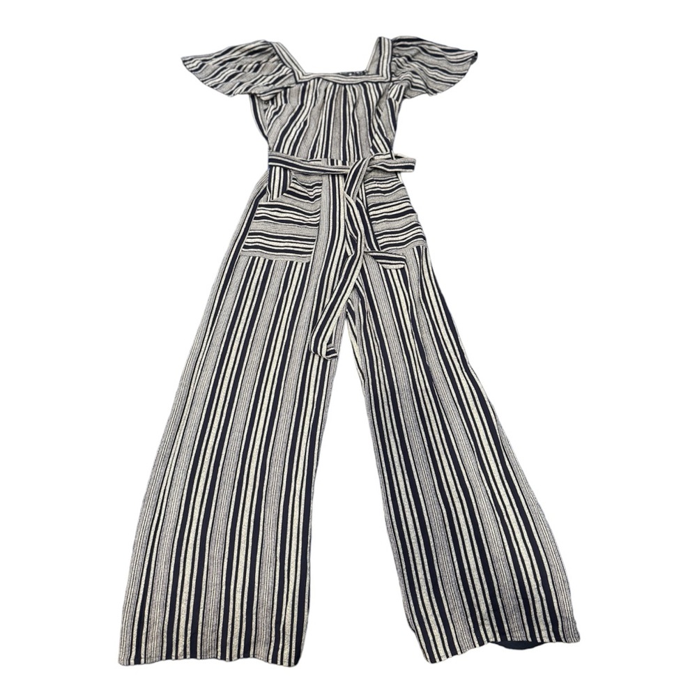 Monteau Romper, Navy/white- XS